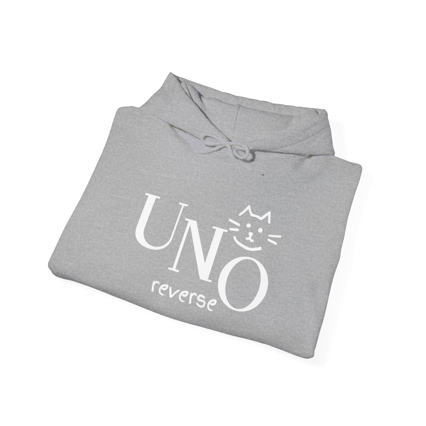 UNO Reverse Cat Hoodie | Funny Sweatshirt for Cat Lovers | Cozy Gift for Cat Owners | Perfect for Birthdays & Celebrations