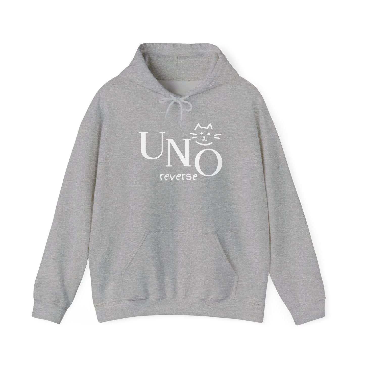 UNO Reverse Cat Hoodie | Funny Sweatshirt for Cat Lovers | Cozy Gift for Cat Owners | Perfect for Birthdays & Celebrations