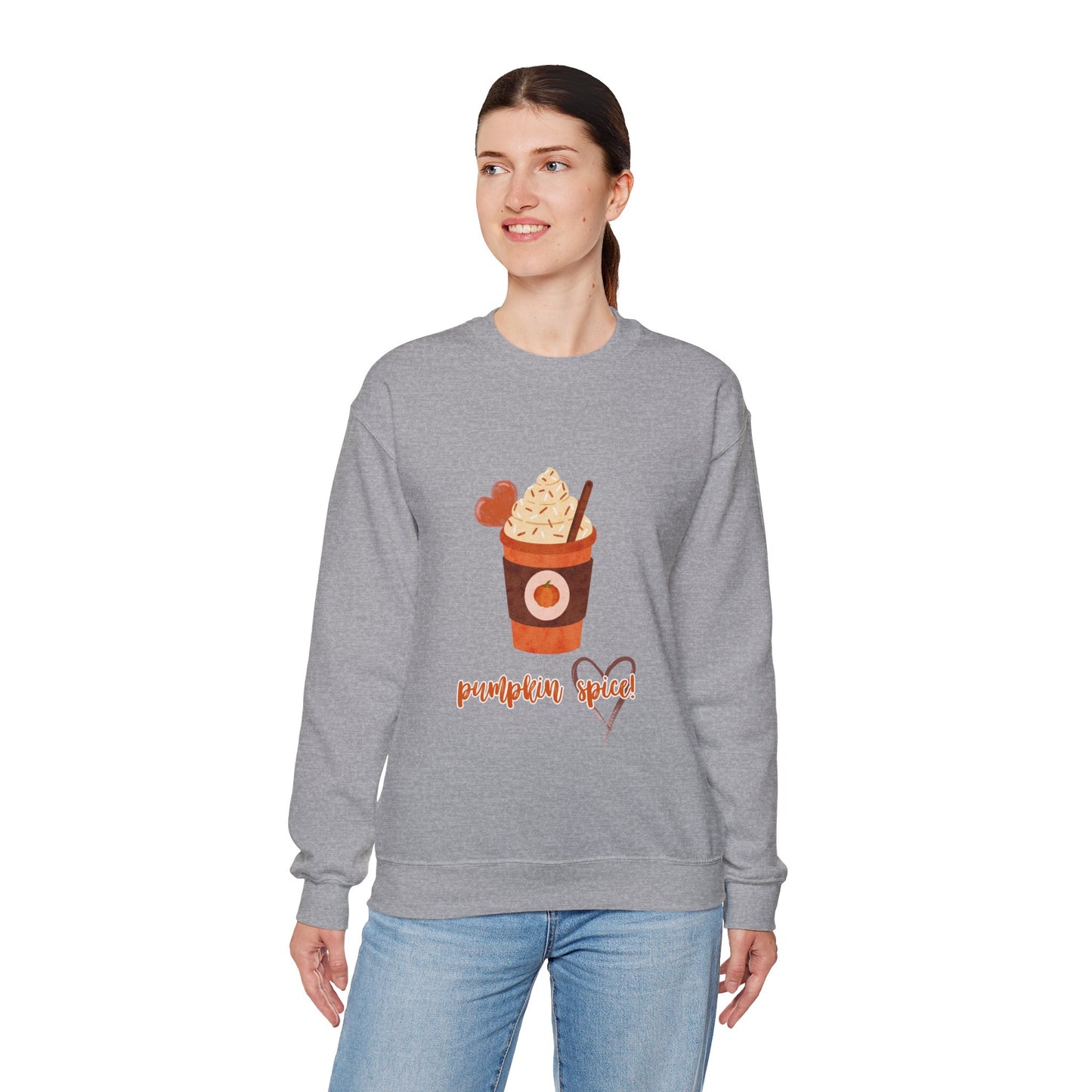 Pumpkin Spice Crewneck Sweatshirt, Cozy Fall Apparel, Unisex Sweater, Autumn Fashion, Halloween Gift, Pumpkin Lovers Sweatshirt