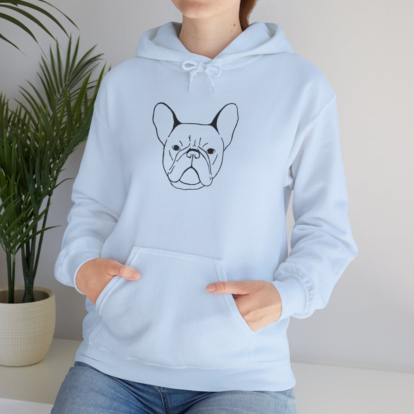 French Bulldog Lover Hooded Sweatshirt, Pet Owner Gift, Cozy Hoodie, Dog Lover Apparel, Cute Animal Sweatshirt, Gift for Him/Her