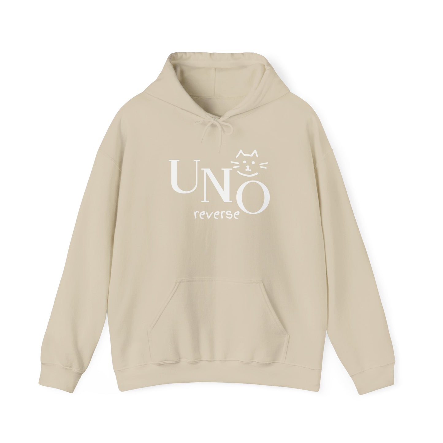UNO Reverse Cat Hoodie | Funny Sweatshirt for Cat Lovers | Cozy Gift for Cat Owners | Perfect for Birthdays & Celebrations