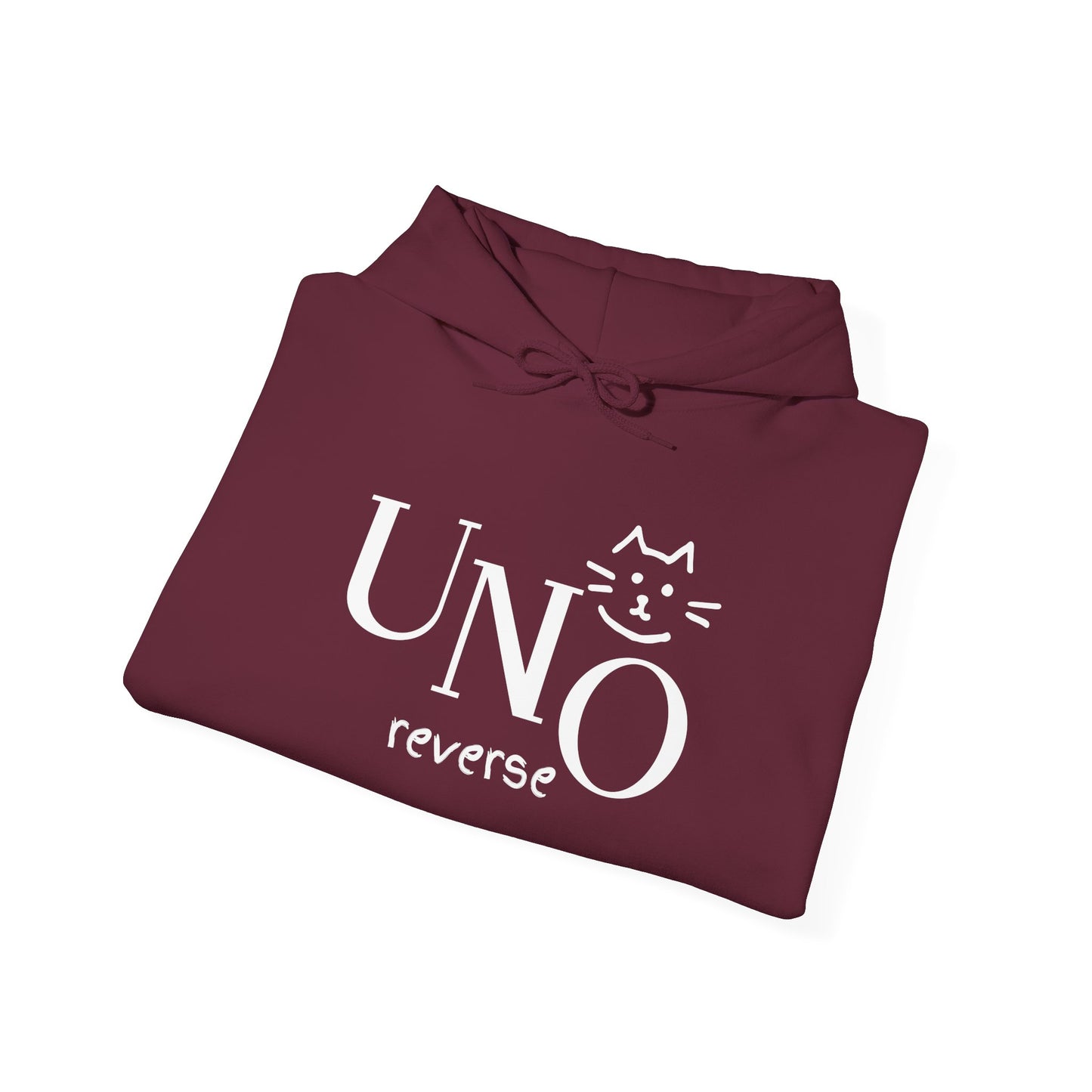 UNO Reverse Cat Hoodie | Funny Sweatshirt for Cat Lovers | Cozy Gift for Cat Owners | Perfect for Birthdays & Celebrations