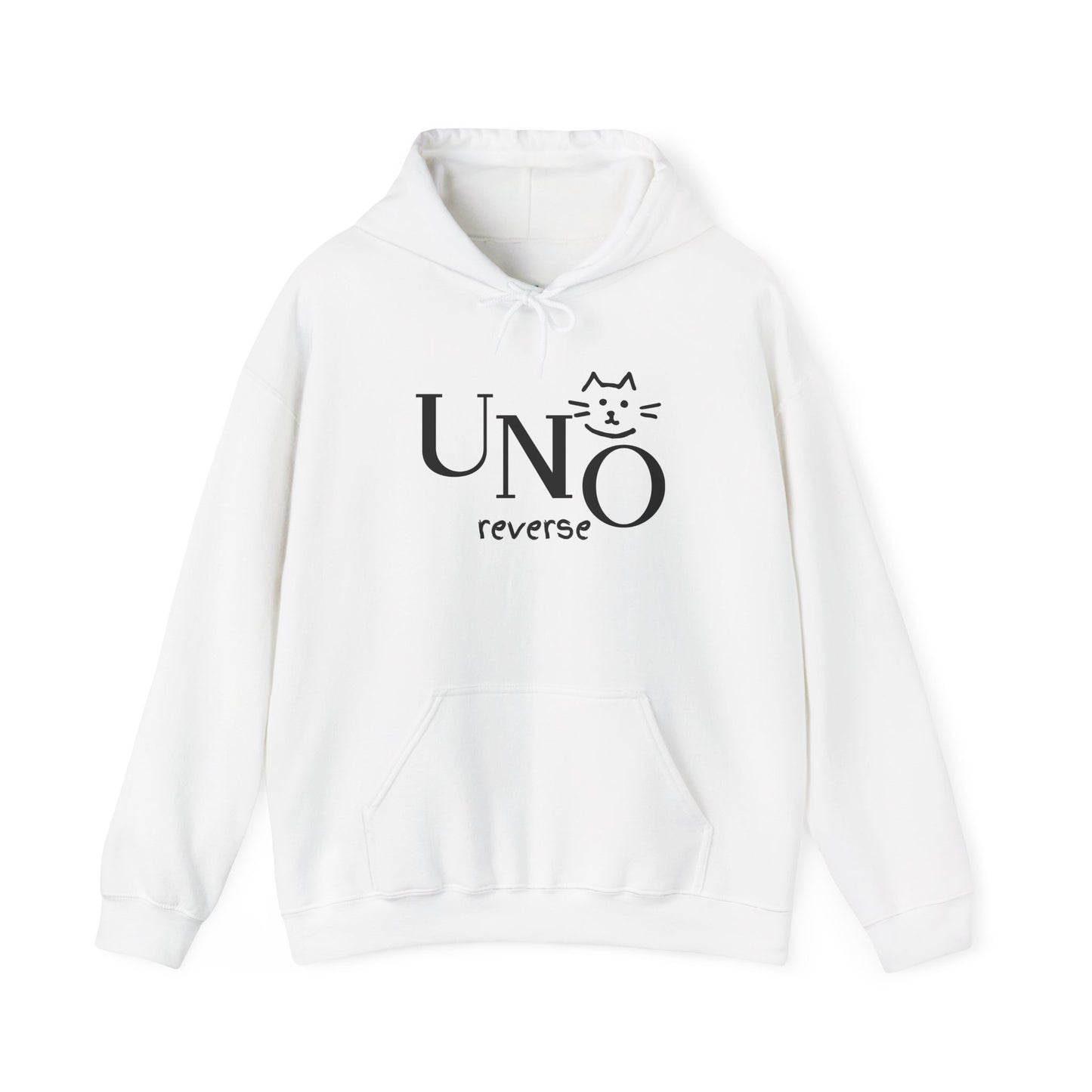 UNO Reverse Cat Hoodie | Funny Sweatshirt for Cat Lovers | Cozy Gift for Cat Owners | Perfect for Birthdays & Celebrations
