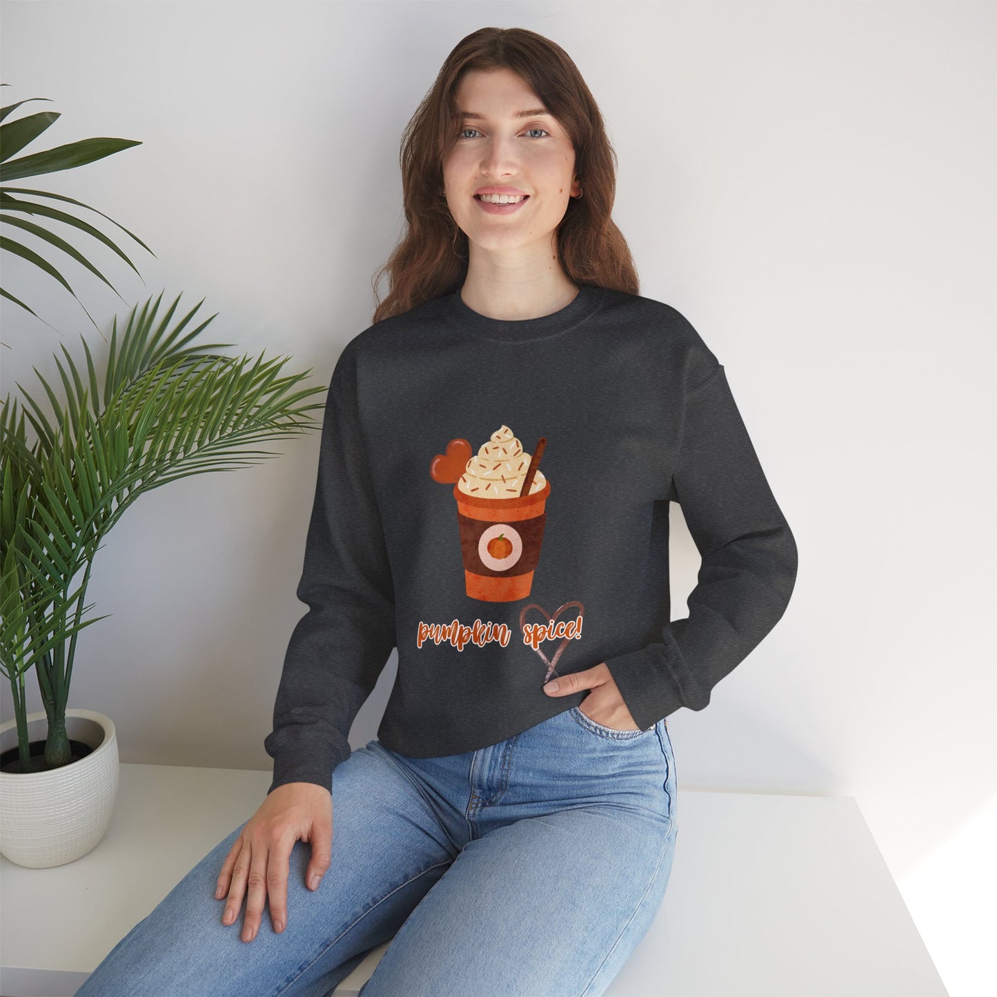 Pumpkin Spice Crewneck Sweatshirt, Cozy Fall Apparel, Unisex Sweater, Autumn Fashion, Halloween Gift, Pumpkin Lovers Sweatshirt