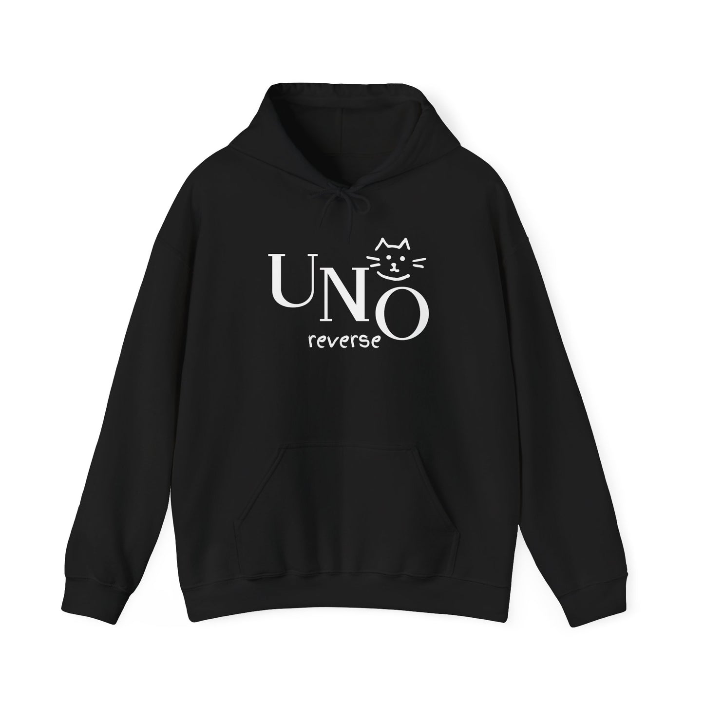 UNO Reverse Cat Hoodie | Funny Sweatshirt for Cat Lovers | Cozy Gift for Cat Owners | Perfect for Birthdays & Celebrations