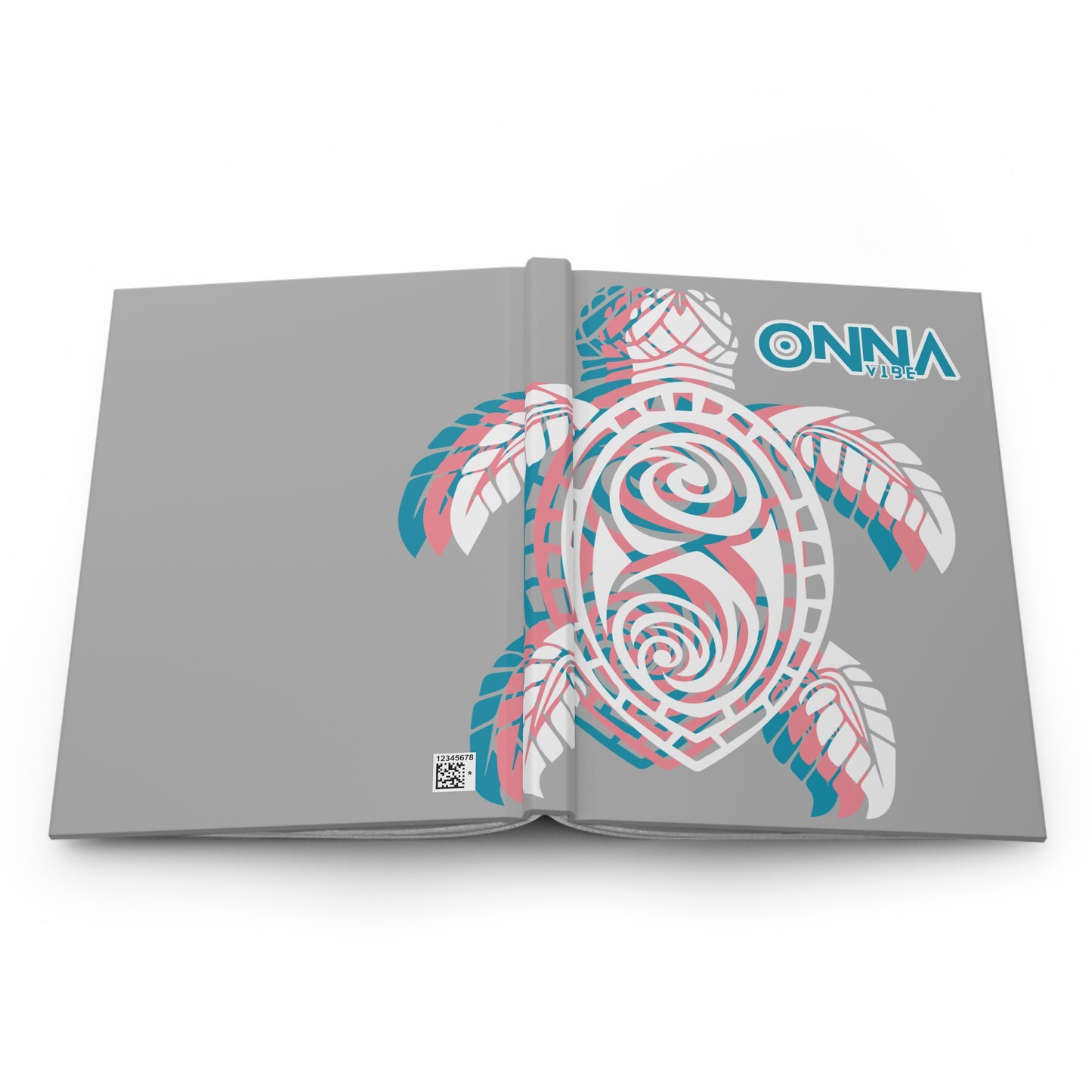 Tropical Turtle Hardcover Journal, Eco-Friendly Writing Notebook, Cute Gift for Writers, Beach Lovers, Perfect for Travel