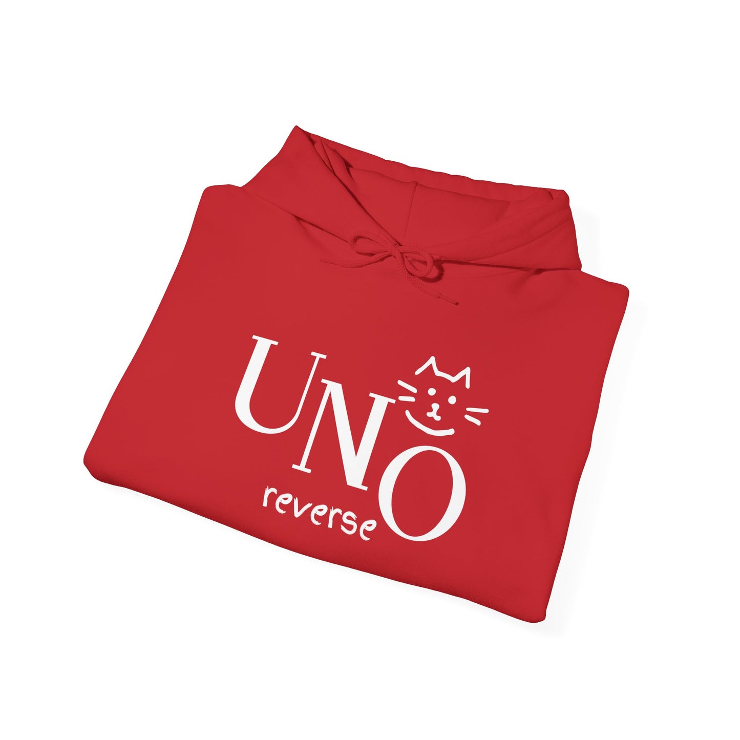 UNO Reverse Cat Hoodie | Funny Sweatshirt for Cat Lovers | Cozy Gift for Cat Owners | Perfect for Birthdays & Celebrations