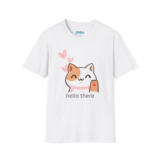 Cute Cat Graphic T-Shirt, Casual Tee, Gift for Cat Lovers, Animal Lovers, Birthday, Cute Apparel, Cute Gift Idea