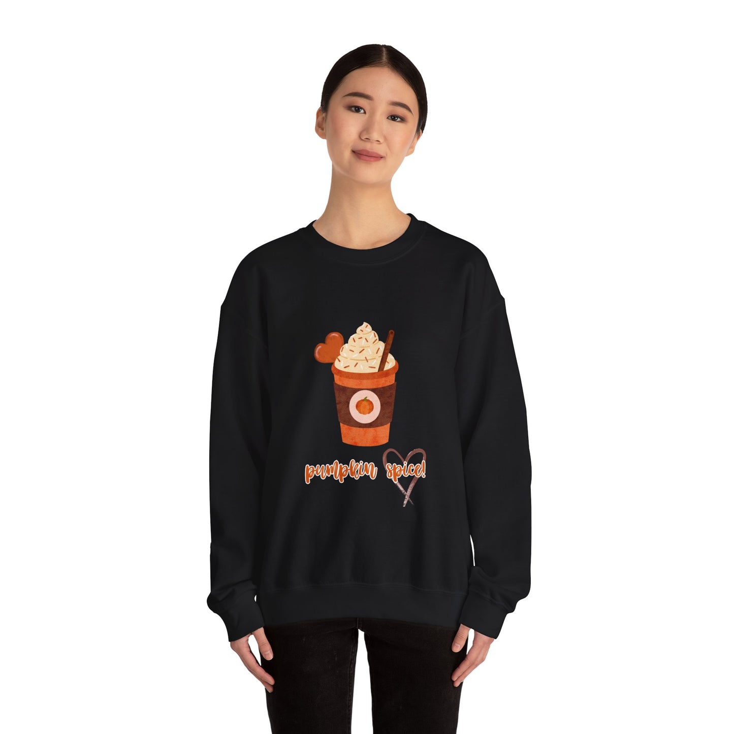 Pumpkin Spice Crewneck Sweatshirt, Cozy Fall Apparel, Unisex Sweater, Autumn Fashion, Halloween Gift, Pumpkin Lovers Sweatshirt