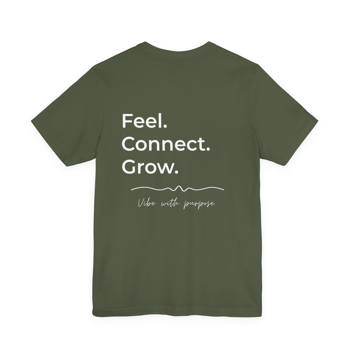 OnnaVibe Signature Tee — Feel. Connect. Grow.