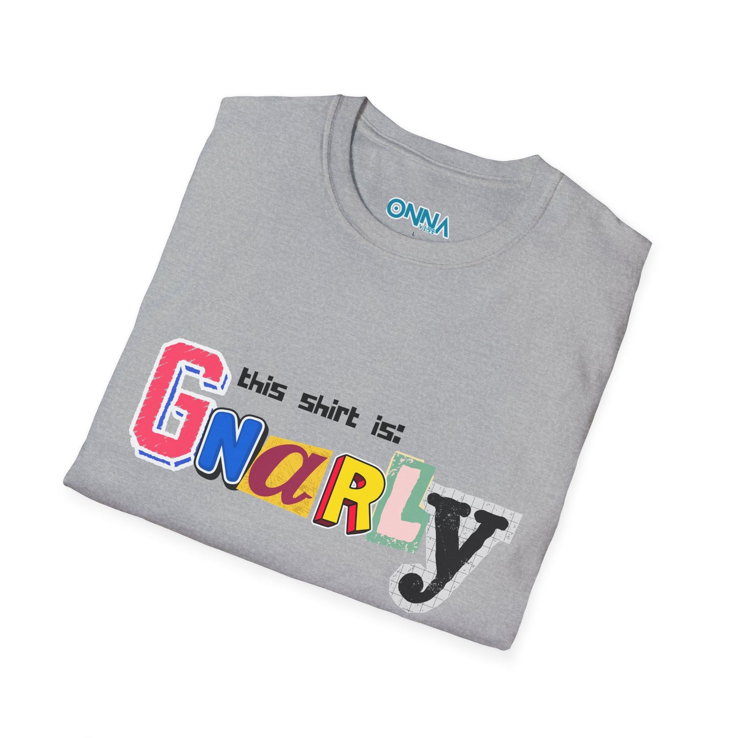 Gnarly Unisex Softstyle T-Shirt - Fun Graphic Tee for Casual Wear, Comfort Style, Birthday Gift, Summer Vibes, Graphic Shirt