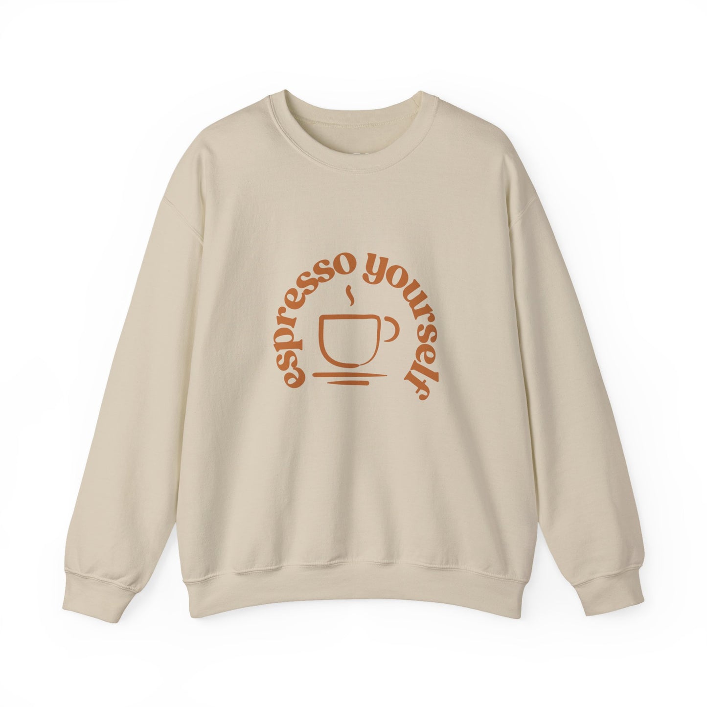 Espresso Yourself Crewneck Sweatshirt - Cozy Coffee Lover Gift, Unisex Sweatshirt, Casual Wear, Fall Fashion, Gift for Baristas
