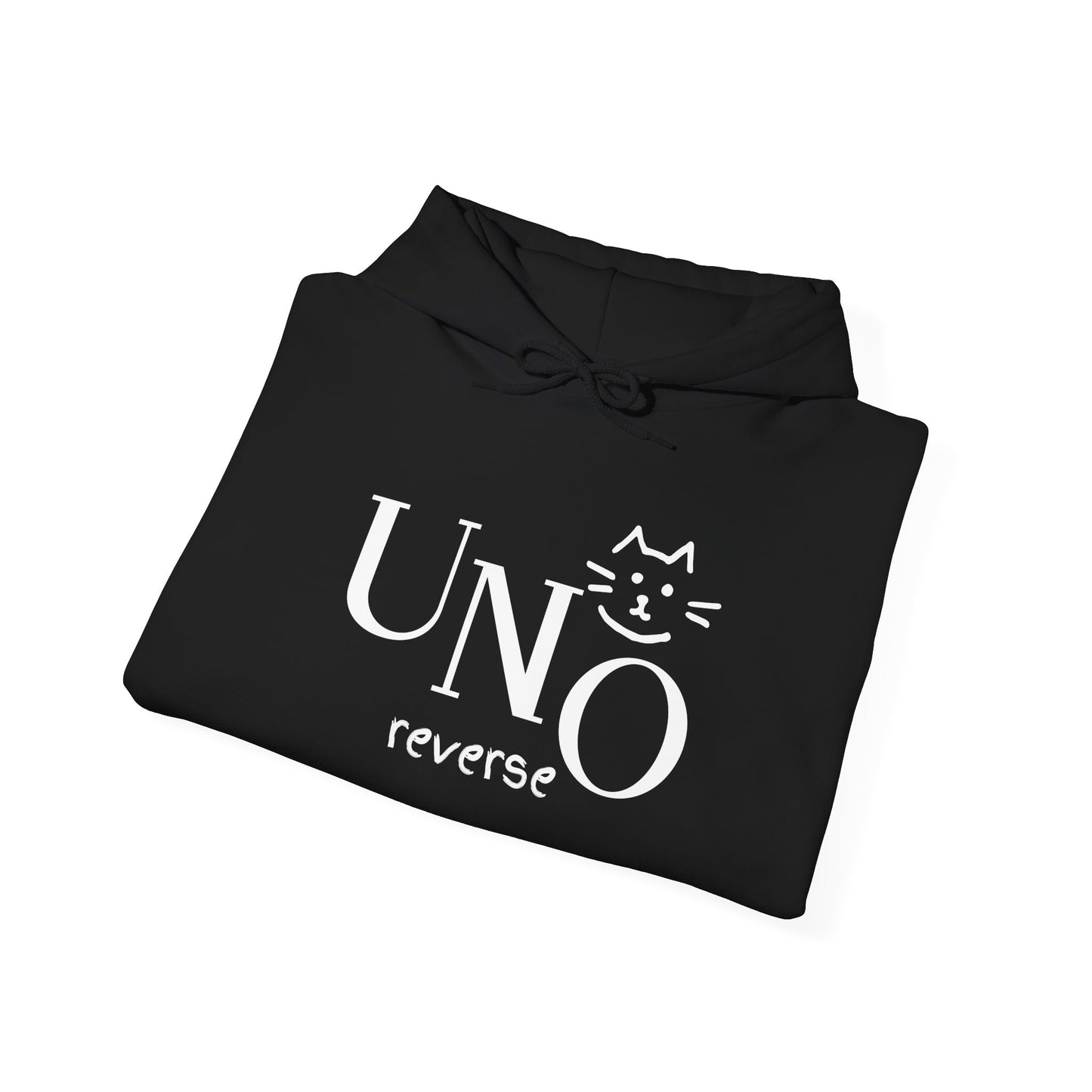 UNO Reverse Cat Hoodie | Funny Sweatshirt for Cat Lovers | Cozy Gift for Cat Owners | Perfect for Birthdays & Celebrations