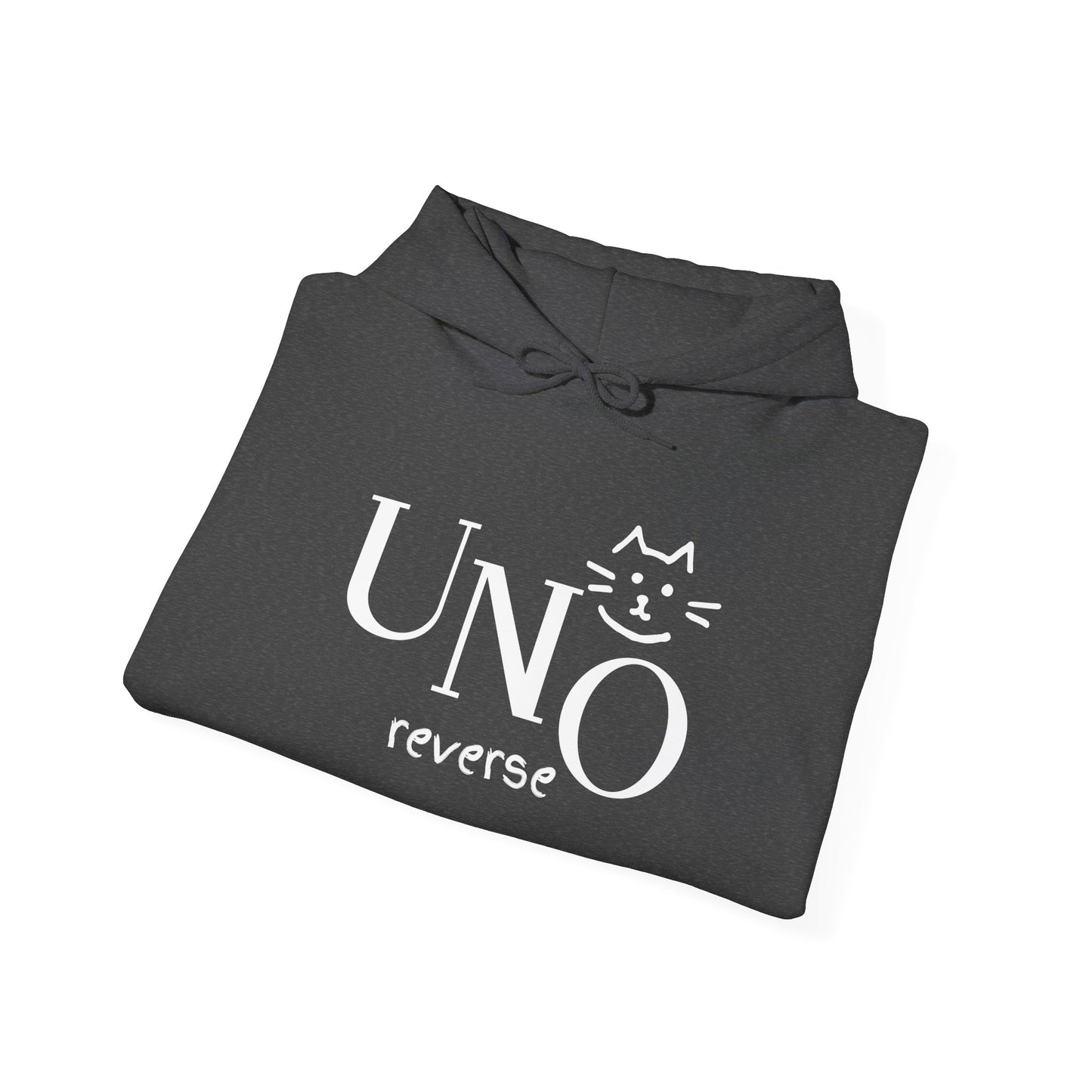 UNO Reverse Cat Hoodie | Funny Sweatshirt for Cat Lovers | Cozy Gift for Cat Owners | Perfect for Birthdays & Celebrations