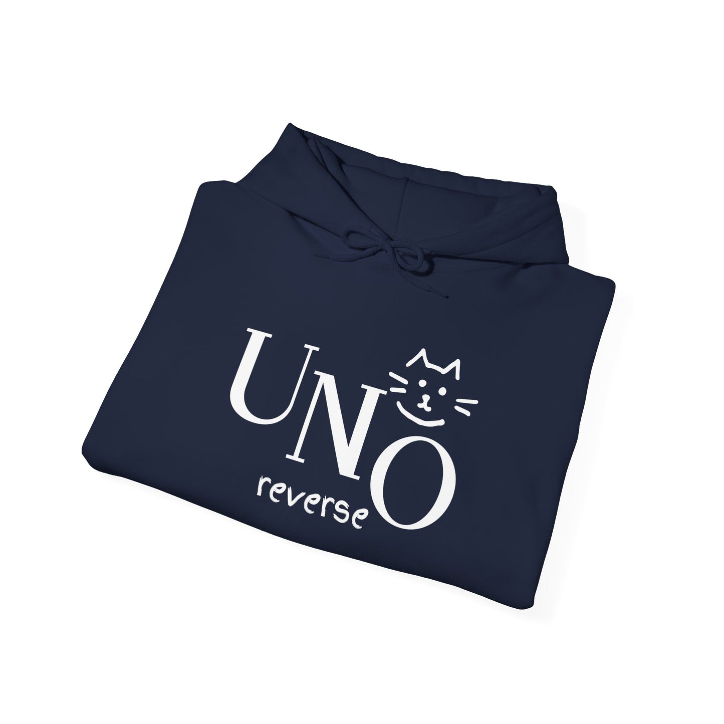 UNO Reverse Cat Hoodie | Funny Sweatshirt for Cat Lovers | Cozy Gift for Cat Owners | Perfect for Birthdays & Celebrations
